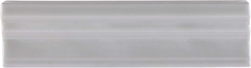 Бордюры Adex ADRI5052 Cornisa Cadaques Gray, цвет серый, поверхность глянцевая, прямоугольник, 50x200