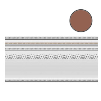 Бордюры Heralgi Garden Zocalo Classic Marron, цвет коричневый, поверхность глянцевая, прямоугольник, 150x300