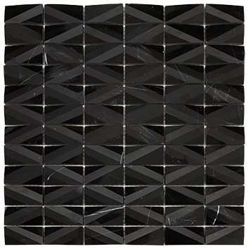 Мозаика Rocersa Mosaico Net Black, цвет чёрный, поверхность матовая, квадрат, 300x300
