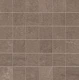 Мозаика Vallelunga Foussana Mud Mosaico 5x5 g204210, цвет коричневый, поверхность лаппатированная, квадрат, 300x300
