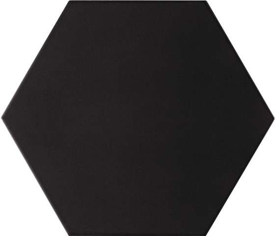 Керамогранит Realonda Opal Negro, цвет чёрный, поверхность матовая, шестиугольник, 285x330