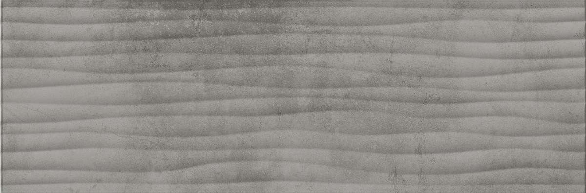 Керамическая плитка Eurotile Millennium Relief 943 MEU1GY, цвет серый, поверхность матовая рельефная, прямоугольник, 330x1000