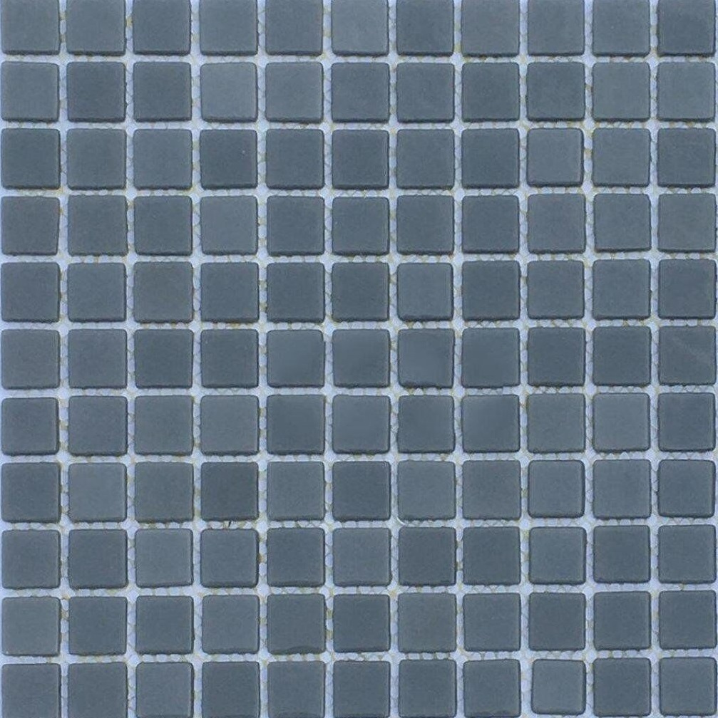Мозаика AquaMo Mono Urban Gray MK 25116, цвет серый, поверхность глянцевая, квадрат, 317x317