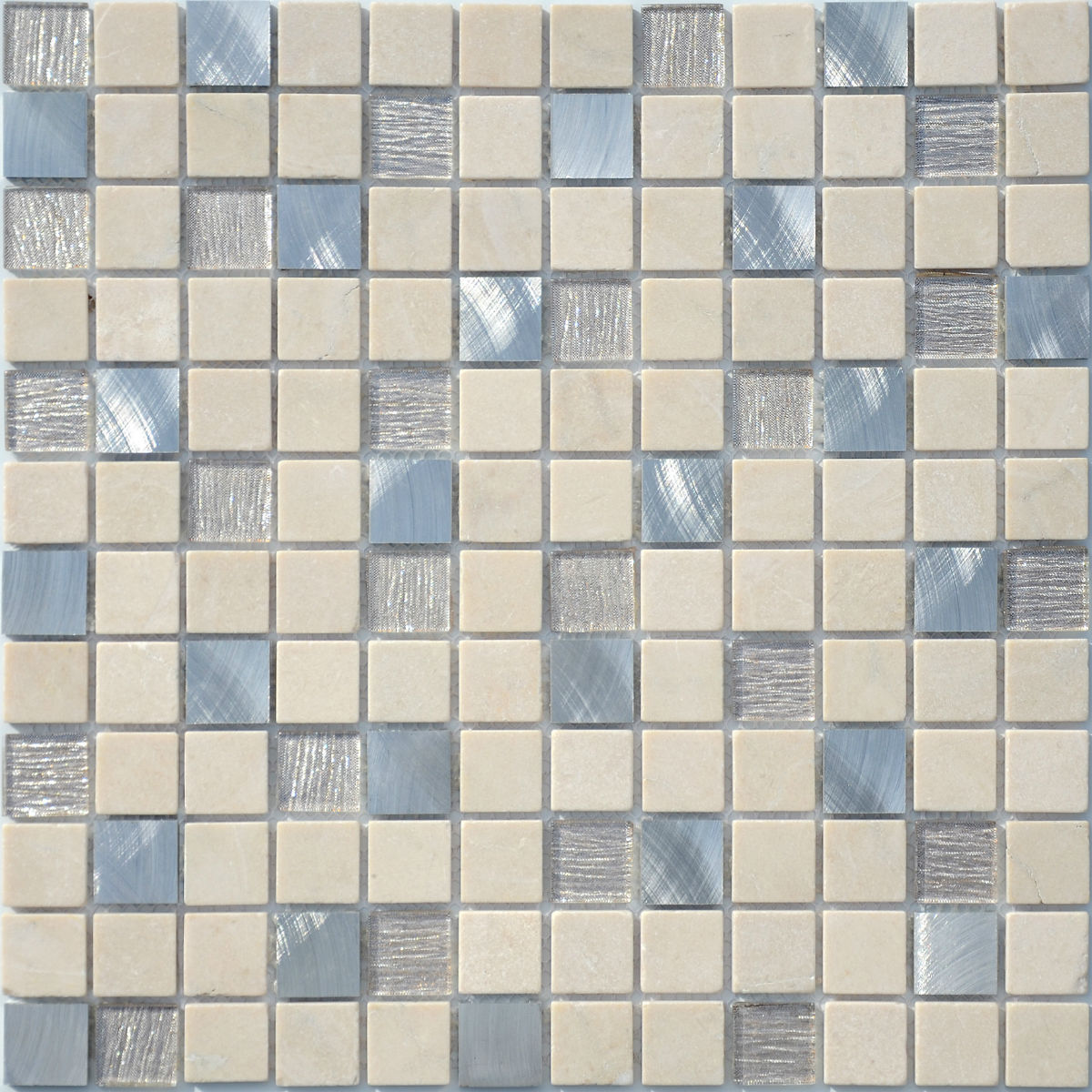 Мозаика Caramelle Mosaic Silk Way Coffee Jute (Стекло), цвет белый, поверхность глянцевая, квадрат, 298x298
