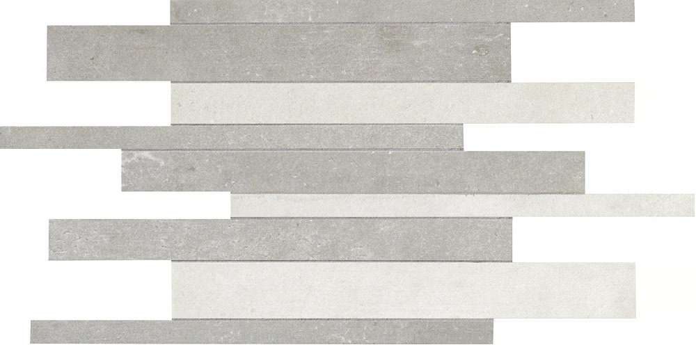 Мозаика Flaviker Urban Mos. Mix White-Fog UCMO402, цвет серый, поверхность матовая, прямоугольник, 300x400