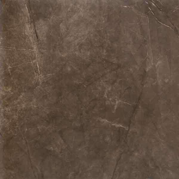 Керамогранит Ecoceramic Montecoto Marron, цвет коричневый, поверхность глянцевая, квадрат, 608x608