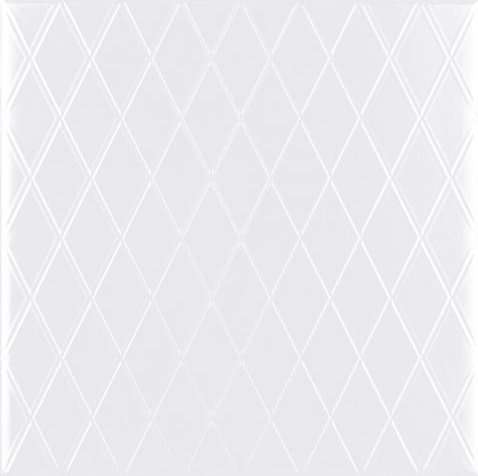Декоративные элементы CAS Decor Black&White Blanco, цвет белый, поверхность глянцевая, квадрат, 200x200