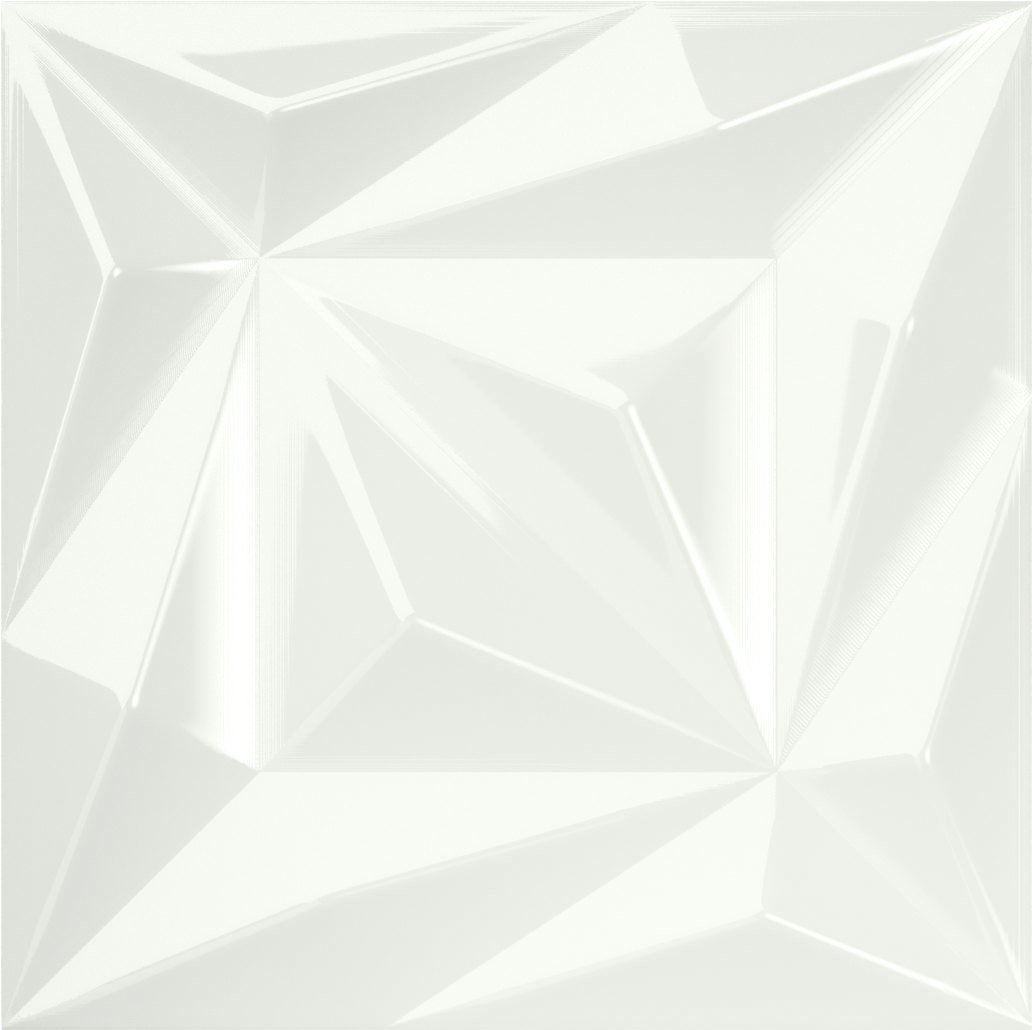 Керамическая плитка Baldocer Vitta Esenzia Artic, цвет белый, поверхность глянцевая рельефная, квадрат, 150x150