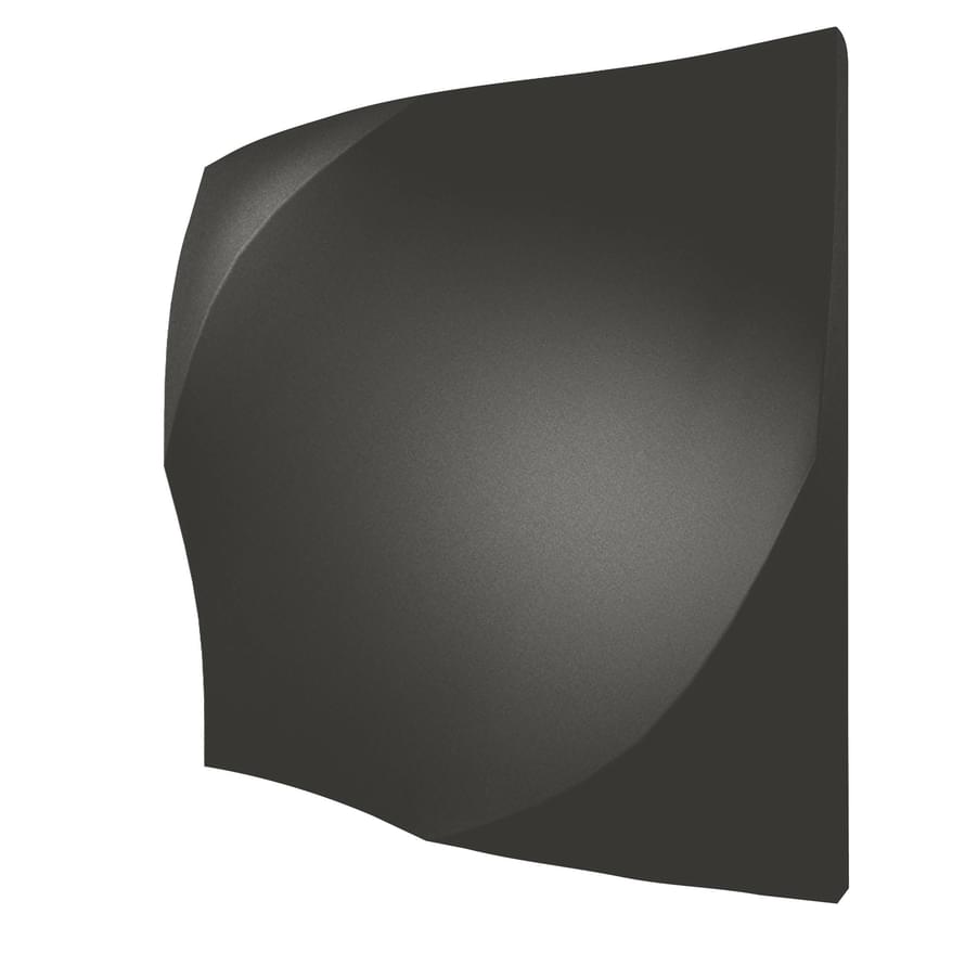 Керамическая плитка Wow Wow Collection Wave Graphite Matt 91719, цвет чёрный, поверхность матовая, квадрат, 125x125