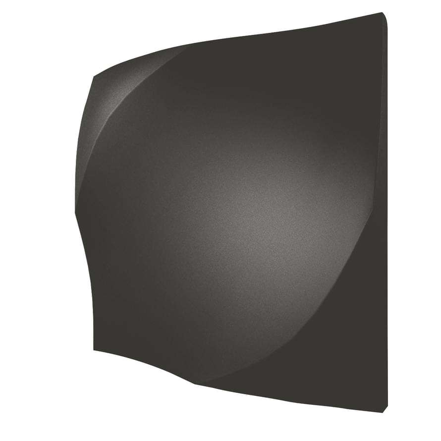 Керамическая плитка Wow Wow Collection Wave Graphite Matt 91719, цвет чёрный, поверхность матовая, квадрат, 125x125