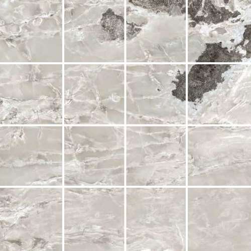 Мозаика Casa Dolce Casa Onyx&More Silver Blen Glossy 6mm Mos(7,5X7,5) 767695, цвет серый, поверхность полированная, квадрат, 300x300