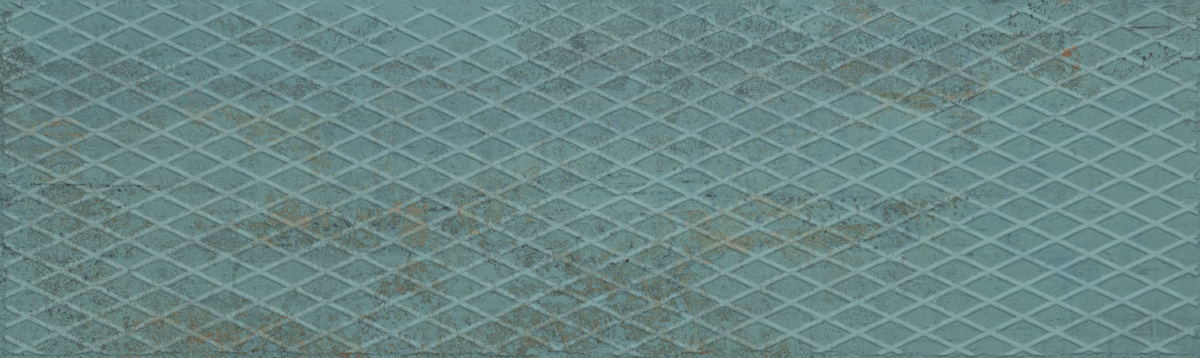 Керамическая плитка Aparici Metallic Green Plate, цвет зелёный, поверхность матовая, прямоугольник, 298x996