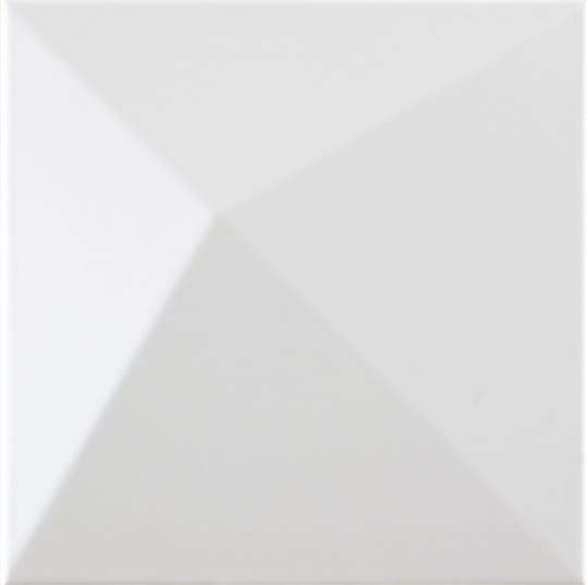Керамическая плитка Dune Shapes 1 Kioto White 187334, цвет белый, поверхность матовая 3d (объёмная), квадрат, 250x250