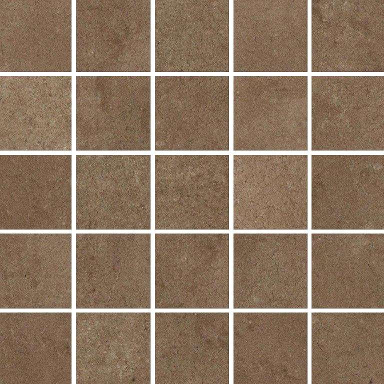 Мозаика Piemme Bits&Pieces Mosaico Peat Brown 01279, цвет коричневый, поверхность матовая, квадрат, 300x300