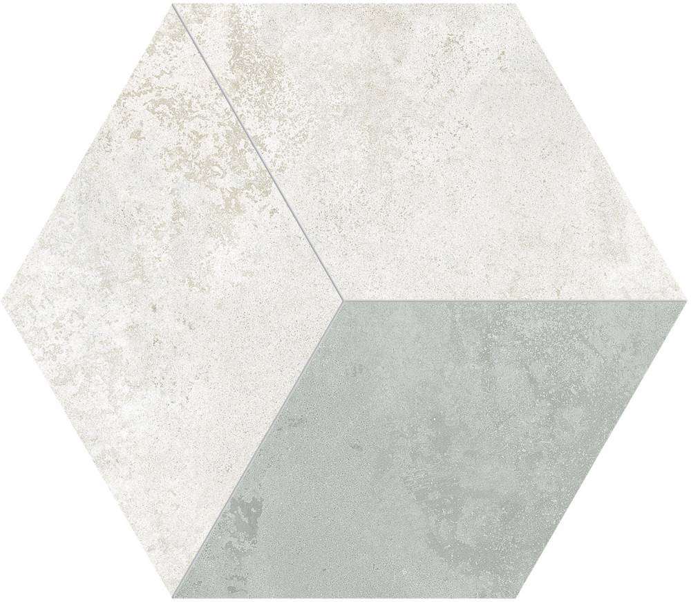 Мозаика Tubadzin MР-Torano Hex 2, цвет серый, поверхность лаппатированная, прямоугольник, 297x343