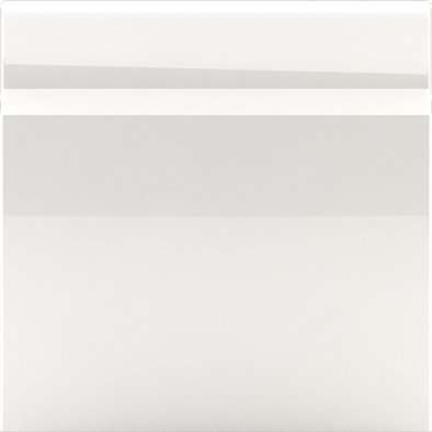 Бордюры La Diva Veronica Zoccolo Milano A Panna Lucido, цвет белый, поверхность глянцевая, квадрат, 200x200