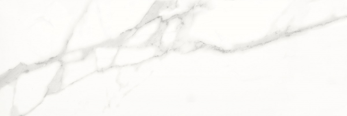 Керамическая плитка Eurotile Amina Calacatta 670 ANI1WT, цвет белый, поверхность глянцевая, прямоугольник, 300x900