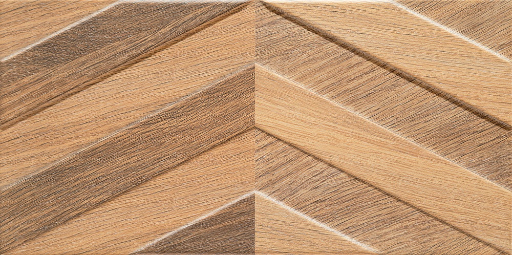 Декоративные элементы Tubadzin Brika Wood STR, цвет коричневый, поверхность матовая, прямоугольник, 223x448