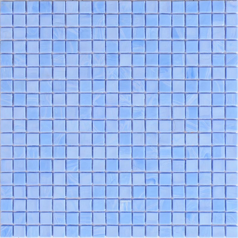Мозаика Alma Mosaic Opaco NC0319, цвет голубой, поверхность глянцевая, квадрат, 295x295