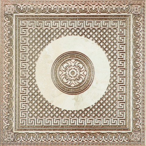 Декоративные элементы Ceracasa Deco Dolomite Fortune Bone, цвет бежевый, поверхность матовая, квадрат, 491x491