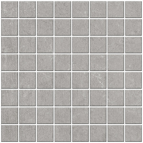 Мозаика Eurotile Limerence Mosaic 123, цвет серый, поверхность матовая, квадрат, 300x300