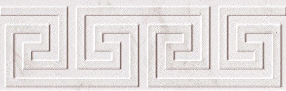 Бордюры Fap Roma Greca Calacatta Listello, цвет белый, поверхность матовая, прямоугольник, 80x250