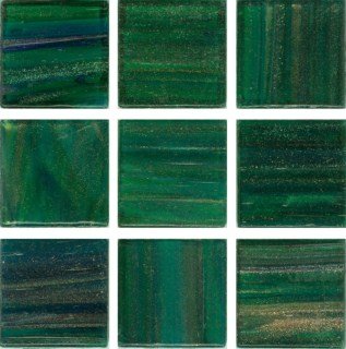 Мозаика Irida Space И10.128(6), цвет зелёный, поверхность глянцевая, квадрат, 318x318