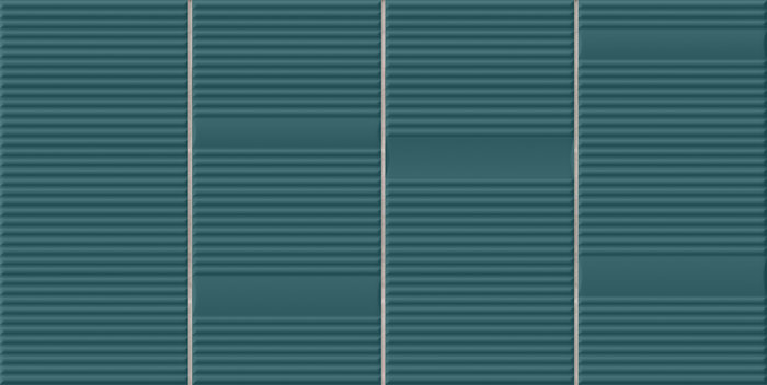 Керамическая плитка Harmony Beat Green 29901, цвет бирюзовый, поверхность матовая, прямоугольник, 200x400
