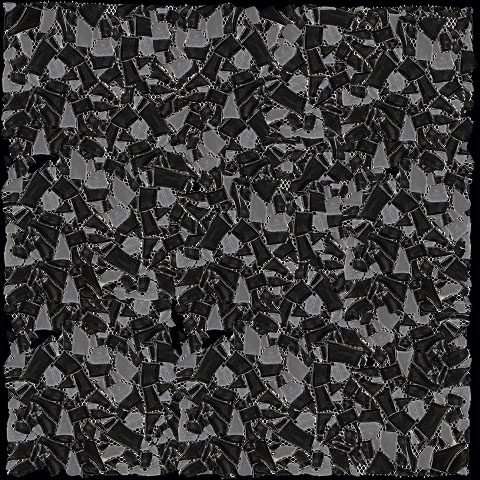 Мозаика Natural Mosaic GEM-01 (Стекло), цвет чёрный, поверхность глянцевая, квадрат, 300x300