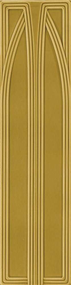 Декоративные элементы Grazia Epoque Belvedere Mustard Craquele BEL8, цвет жёлтый, поверхность глянцевая, прямоугольник, 200x800