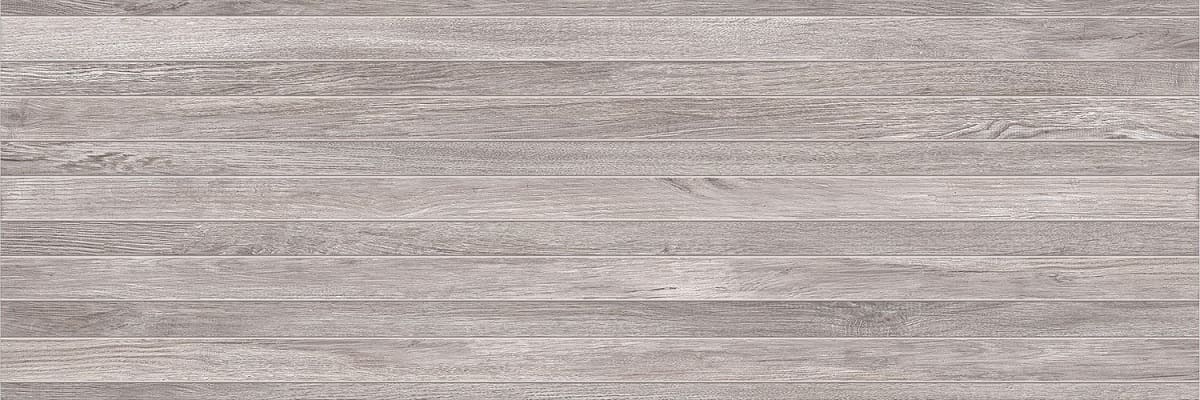 Керамическая плитка Керамин Бунгало 2Д, цвет серый, поверхность матовая, прямоугольник, 300x900