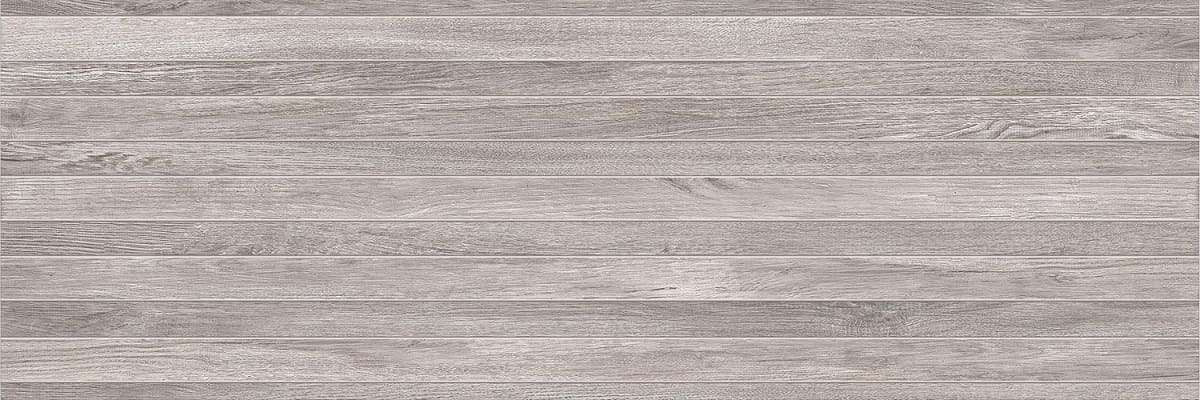 Керамическая плитка Керамин Бунгало 2Д, цвет серый, поверхность матовая, прямоугольник, 300x900