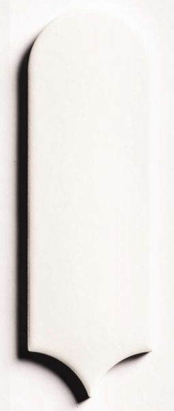 Керамическая плитка Natucer Fan Clear Matt, цвет белый, поверхность матовая, чешуя, 72x195