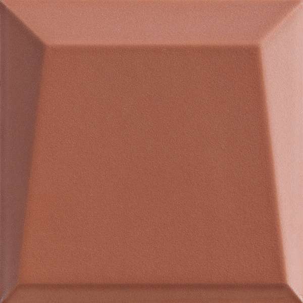 Керамическая плитка Ava UP Lingotto Avana Glossy 192035, цвет терракотовый, поверхность глянцевая 3d (объёмная), квадрат, 100x100