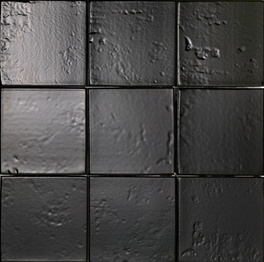 Керамическая плитка Sartoria Artigiana Nero SAARQU10G, цвет чёрный, поверхность матовая, квадрат, 110x110