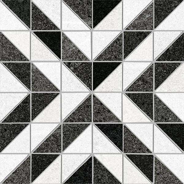 Декоративные элементы Vives Seine Sevres-R Grafito, цвет чёрно-белый, поверхность матовая, квадрат, 200x200
