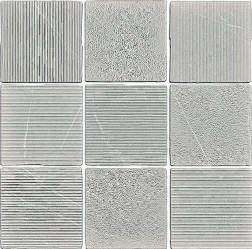 Керамогранит Wow Gea Carved Grey 120290, цвет серый, поверхность матовая, квадрат, 120x120