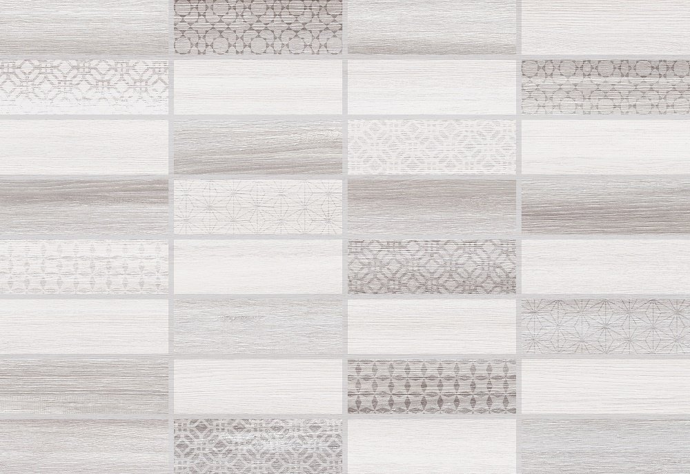 Декоративные элементы Керамин Нидвуд 1 Декор Серый Микс, цвет серый, поверхность матовая, прямоугольник, 275x400