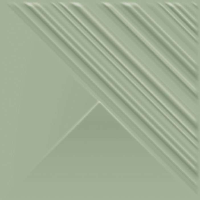 Керамическая плитка Paradyz Feelings Green Sciana Struktura Polysk, цвет зелёный, поверхность полированная, квадрат, 198x198