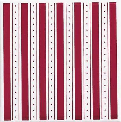 Керамическая плитка Brennero Colonial Bordeaux Righe fondo, цвет бордовый, поверхность глянцевая, квадрат, 200x200