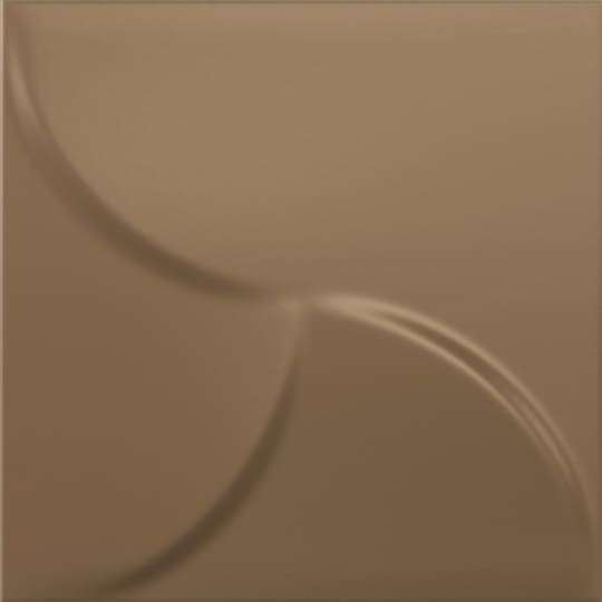 Керамическая плитка Dune Shapes 2 Aria Bronzo 187421, цвет коричневый, поверхность сатинированная рельефная, квадрат, 250x250