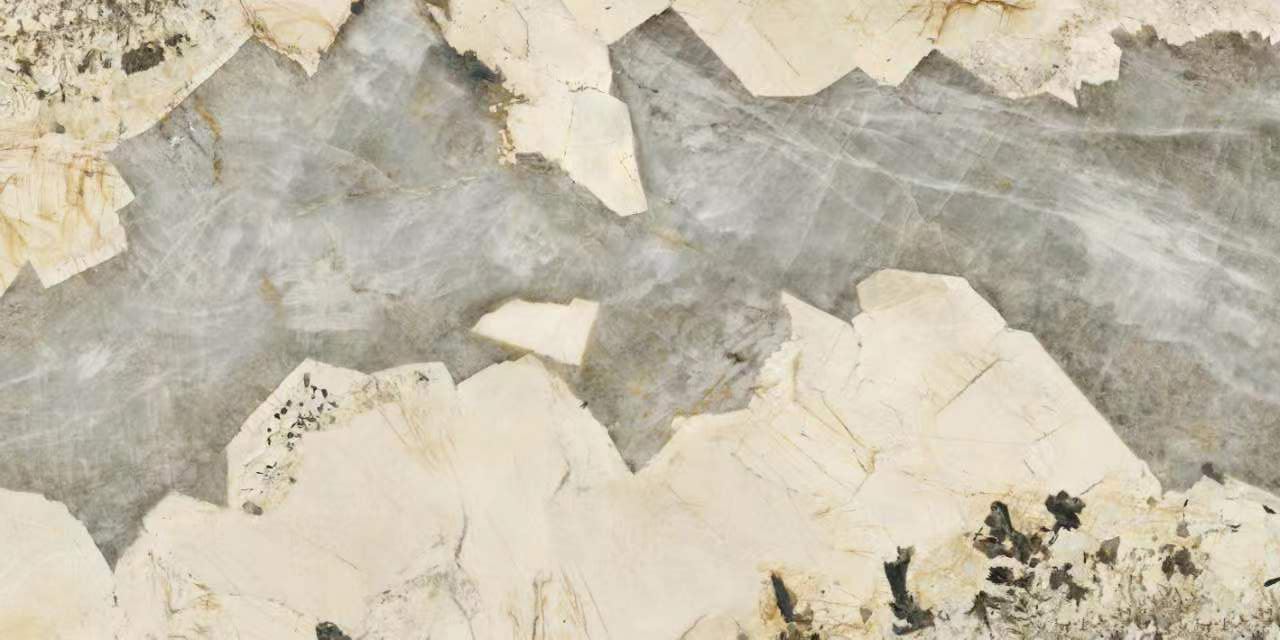 Широкоформатный керамогранит Zodiac Patagonia Quartzite Polished (6 мм) с продолжением рисунка 2 MN813BP321606 2, цвет серый бежевый, поверхность полированная, прямоугольник, 1600x3200