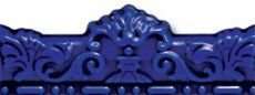 Бордюры CAS Mold Real Azul, цвет синий, поверхность глянцевая, прямоугольник, 70x200