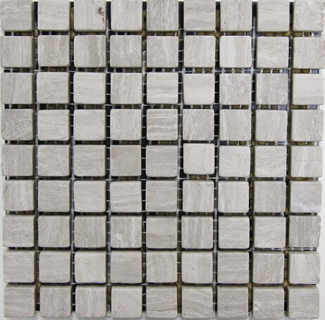 Мозаика Q-Stones QS-068-15T/10, цвет серый, поверхность матовая, квадрат, 305x305