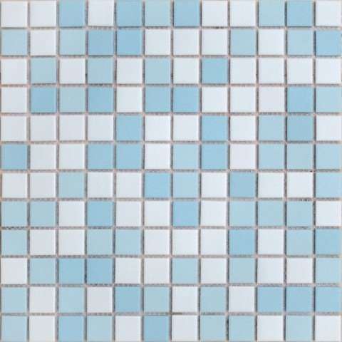 Мозаика Caramelle Mosaic L Universo Uranio, цвет голубой, поверхность матовая, квадрат, 300x300