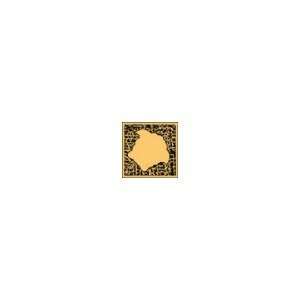 Вставки Versace Eterno Toz. Medusa Oro Carbon 263110, цвет чёрный золотой, поверхность натуральная, квадрат, 27x27