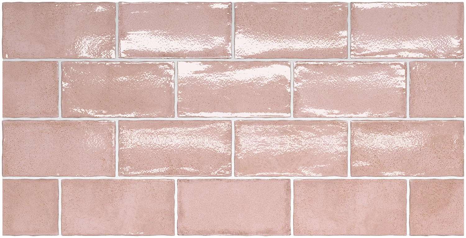 Керамическая плитка Equipe Altea Dusty Pink 27614, цвет розовый, поверхность глянцевая, кабанчик, 75x150