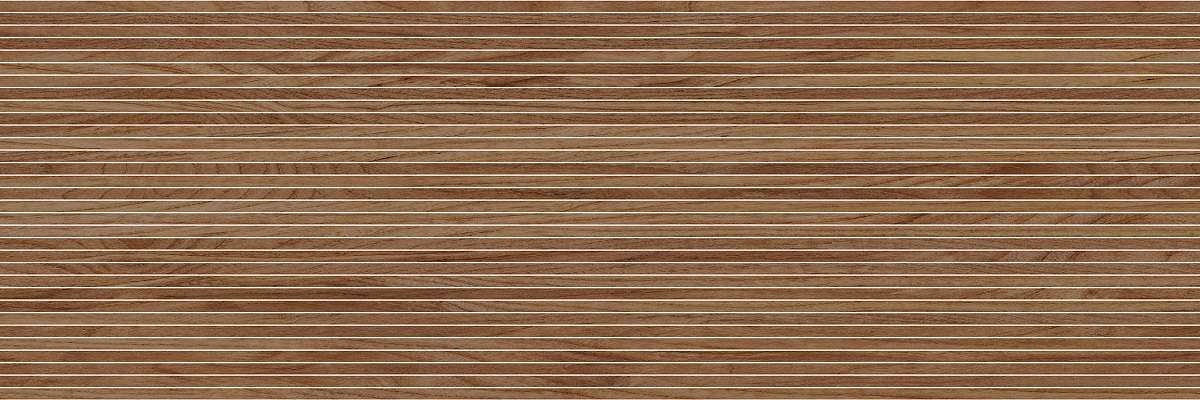 Керамическая плитка Керамин Энглин 4Д, цвет коричневый, поверхность матовая, прямоугольник, 250x750