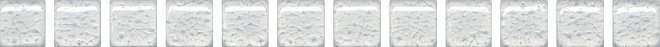 Бордюры Kerama Marazzi Карандаш Бисер белый POF010, цвет белый, поверхность лаппатированная, прямоугольник, 14x200
