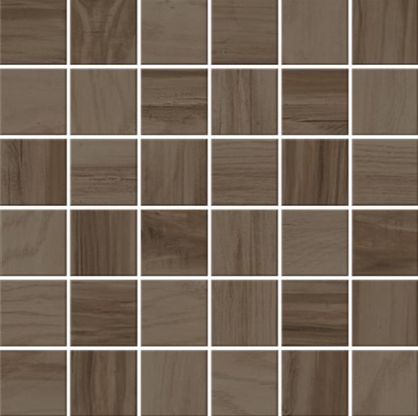 Мозаика Monocibec Charm Brown Mos (4,7X4,7) 107515, цвет коричневый, поверхность натуральная, квадрат, 300x300